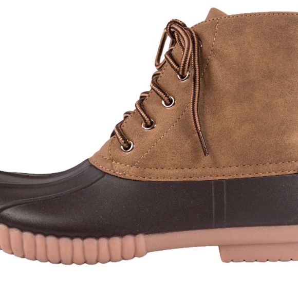 Simply Southern Shoes Lace Suede Brown Duck Boots By Simply